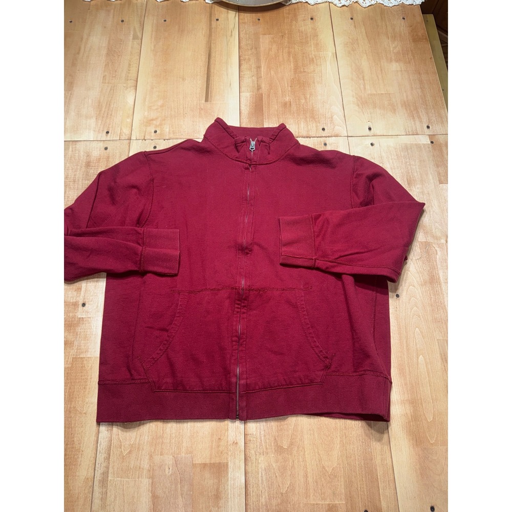 Sonoma Life‎ Style Full Zip Jacket Red / Maroon Cotton Size XL